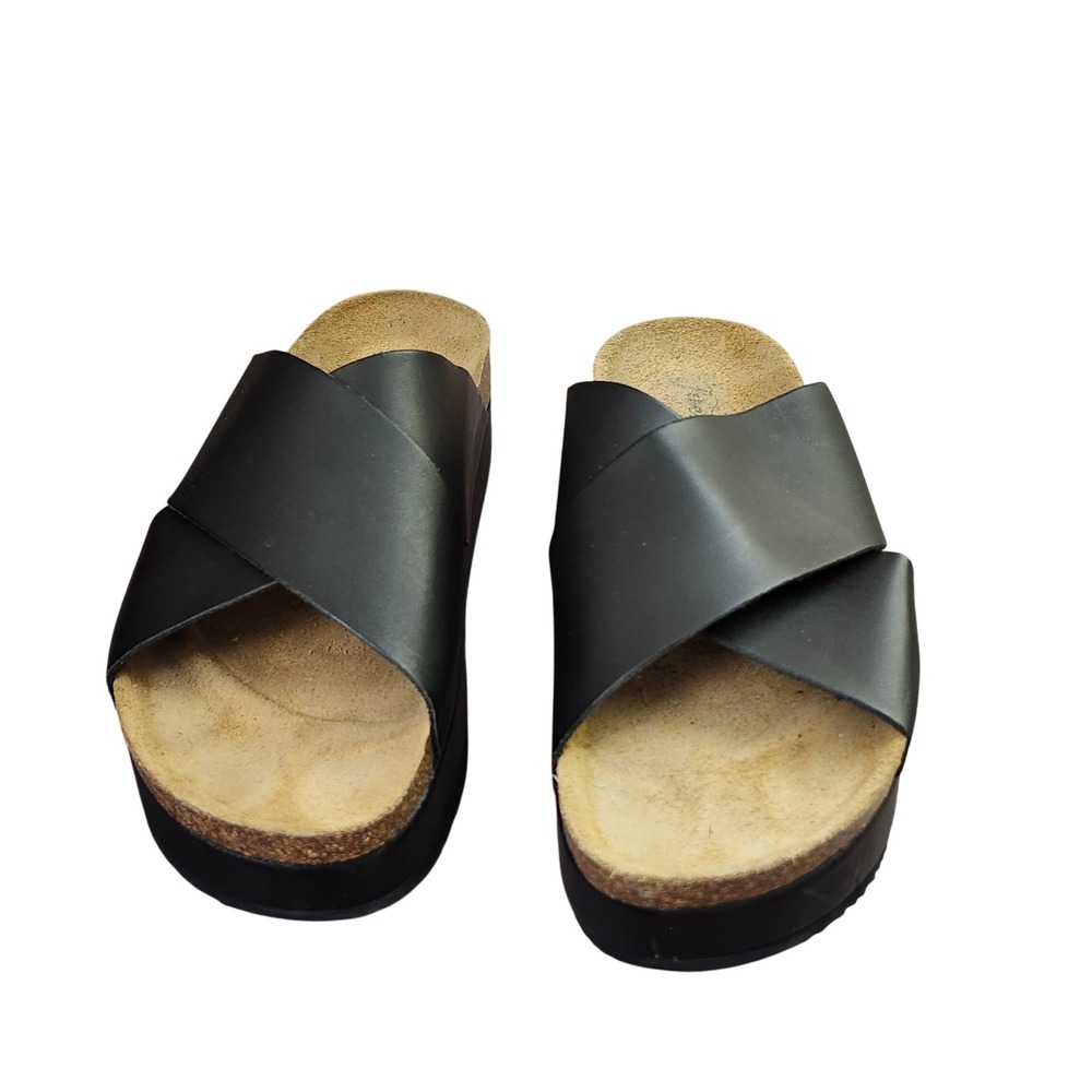 Free People Black Leather Platform Slide Sandals Sz 40/9
Boho Festival Casual - Picture 12 of 12